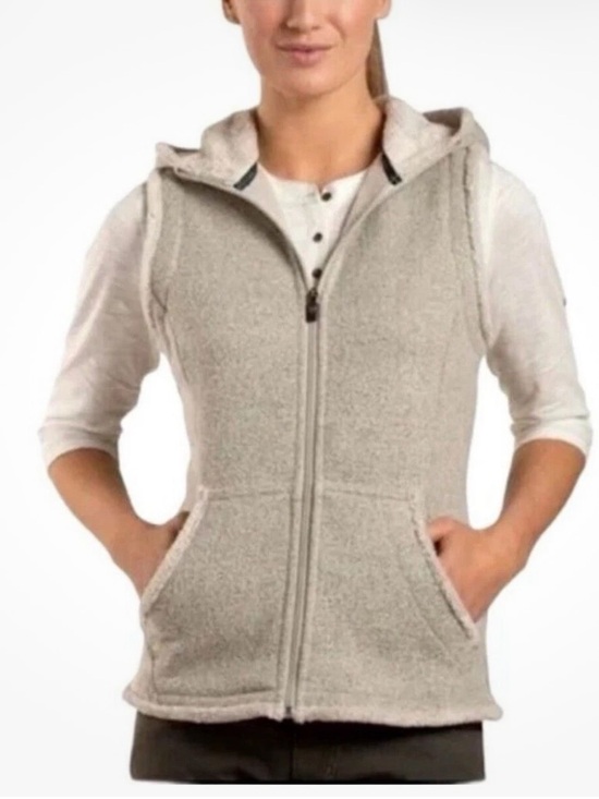 Kuhl Jackets & Blazers - Kuhl Alfpaca Hooded Zip-Up Fleece Vest Women’s Sz S